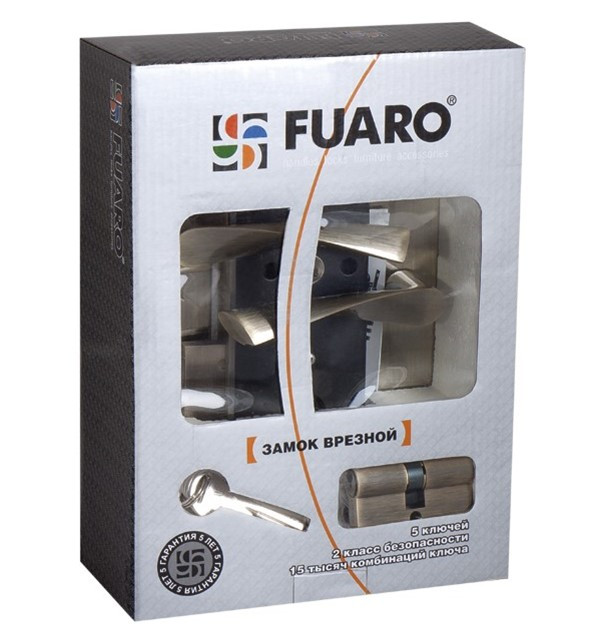 Замок врезной Fuaro SET F9011 CP - 2