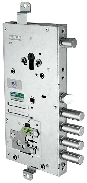 Замок врезной двухсистемный 54.J919M-S MyKey (левый), перекод. с торца, кл. 60 мм, без накл. - 1