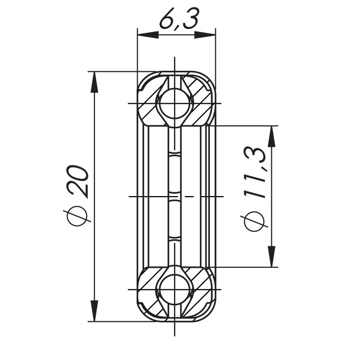 Подшипник к приварной петле T1-141-20 - 2
