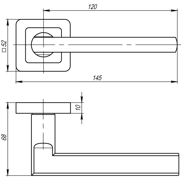 Ручка раздельная PLUTON QR SN-CP-3 матовый никель-хром - 2 Ручка раздельная PLUTON QR SN-CP-3 матовый никель-хром - 2