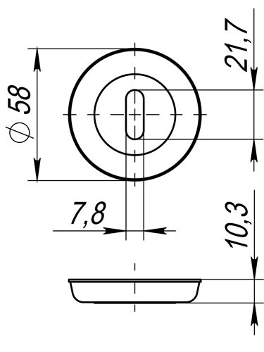 Накладка сувальдная PS SM GOLD-24 золото 24К - 2
