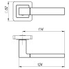 Ручка раздельная STYLE QL SG-CP-4 матовое золото-хром - 2