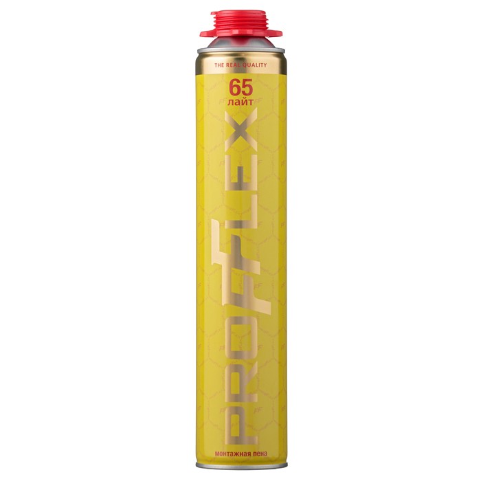 Пена монтажная PROFFLEX PRO YELLOW LITE 65л летняя - 1