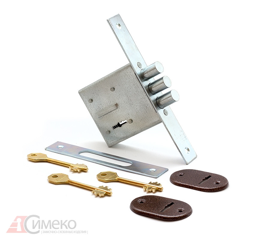 Замок врезной СИМЕКО БИФ-0010-2*3-ЛК  - 2