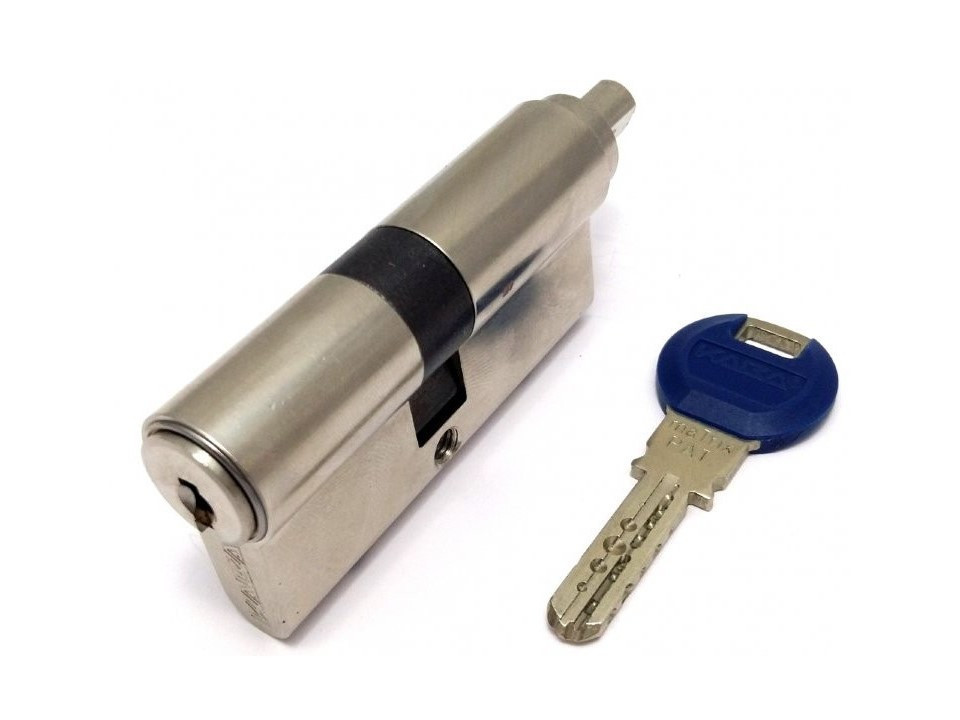 Цилиндровый механизм KABA Eхpert KDZ C 70(35+35K)mm LAM NI  ключ-вертушка(SKPBlue-5) - 1
