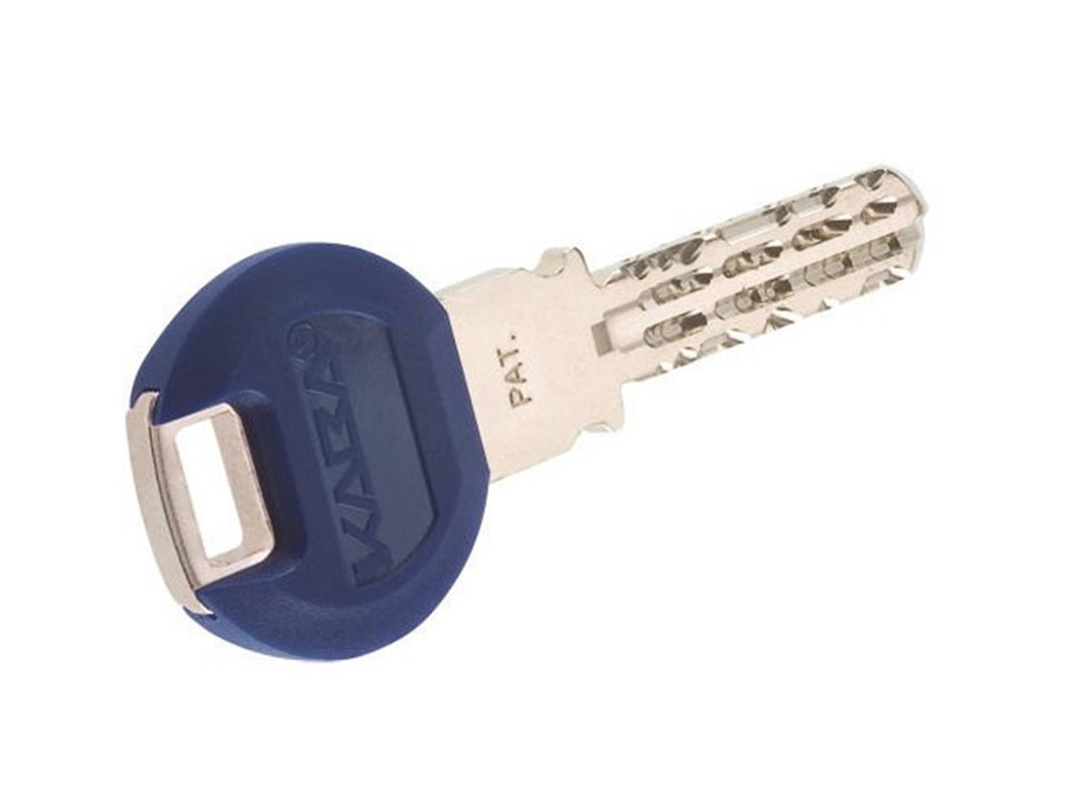 Цилиндровый механизм KABA Eхpert KDZ C 70(35+35K)mm LAM NI  ключ-вертушка(SKPBlue-5) - 3