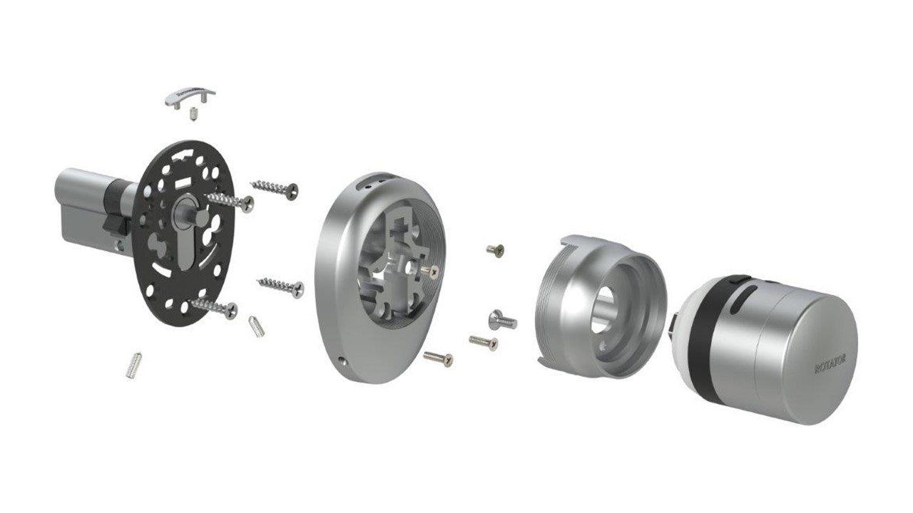 Электронный замок Armadillo  ROTATOR EL. RT01.01 BL Черный - 2