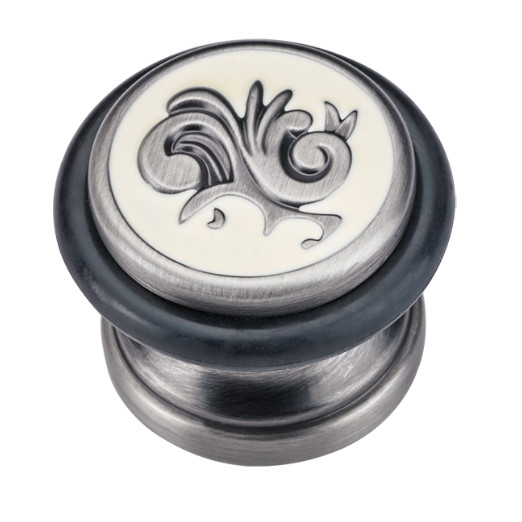 Упор дверной Archie GENESIS G017 BL.SILVER Черненое серебро - 1