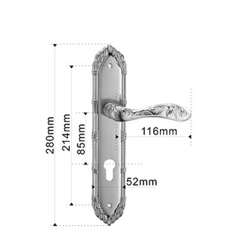 Ручка на планке MSM 370 L BR коричневый - 2