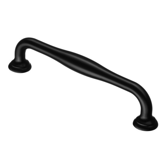 Ручка-скоба S-2361-128 BL 128 мм матовый черный - 1