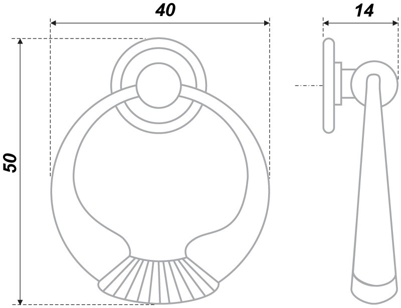 Мебельная ручка RC032AB.4 старинная латунь - 3