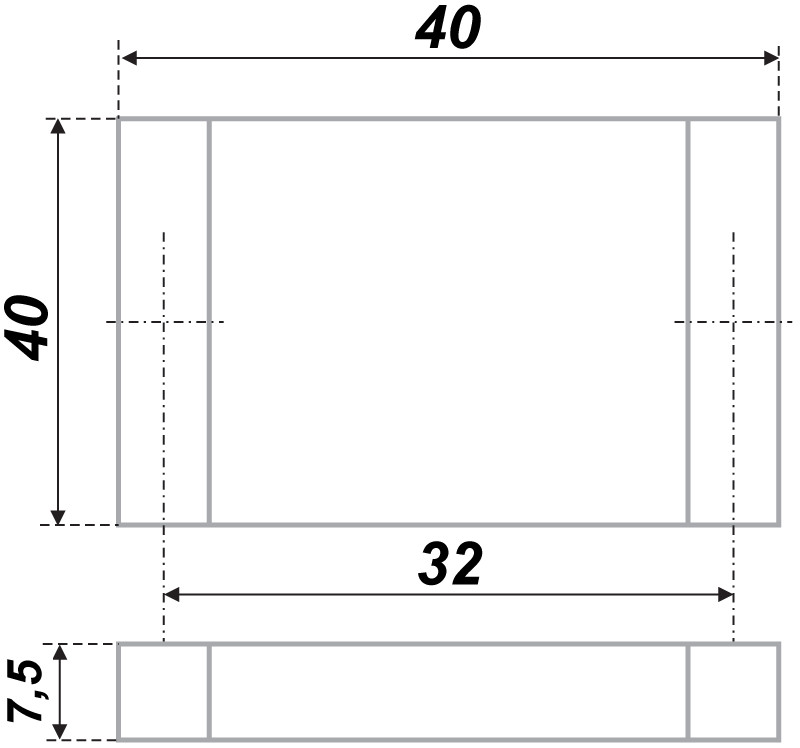 Мебельная ручка Boyard RS076SC.3-32 сатиновый хром - 1