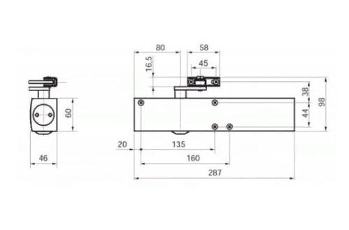 Дверной доводчик GEZE TS 4000 BC EN1-2-3-4-5-6 (белый) - 2