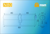 Цилиндровый механизм MSM N80 SN (80=40+40) мм матовый никель - 4