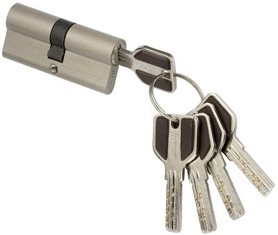 Цилиндровый механизм MSM C70 SN (70=35+35) мм матовый никель  - 2