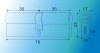 Цилиндровый механизм MSM C70 AB (70=35+35) мм бронза - 2