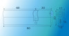 Цилиндровый механизм MSM С60-30 PB (90=60+30) мм полированная латунь - 1