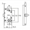 Защелка врезная магнитная Archie LM 5212 OL WH матовый белый - 2
