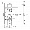 Защелка межкомнатная Archie LM 5212CL AB-ACF античная бронза-античный кофе - 2