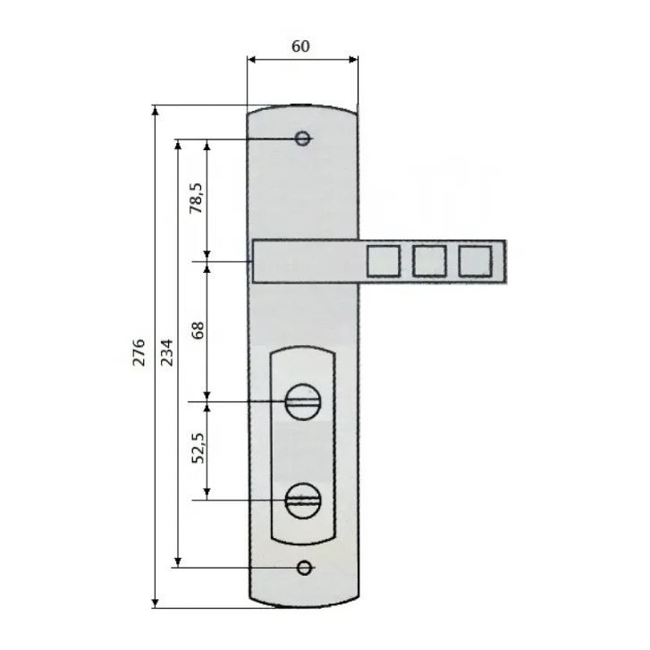 Ручка на планке BZ-9578BH R - 3