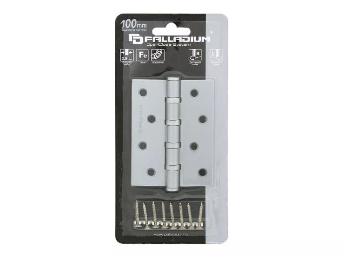 Петля дверная универсальная Palladium N 500 C-S-4 CP Хром - 1