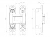 Петля скрытой установки Armadillo U3D5000.VPG BL черный TECH - 1