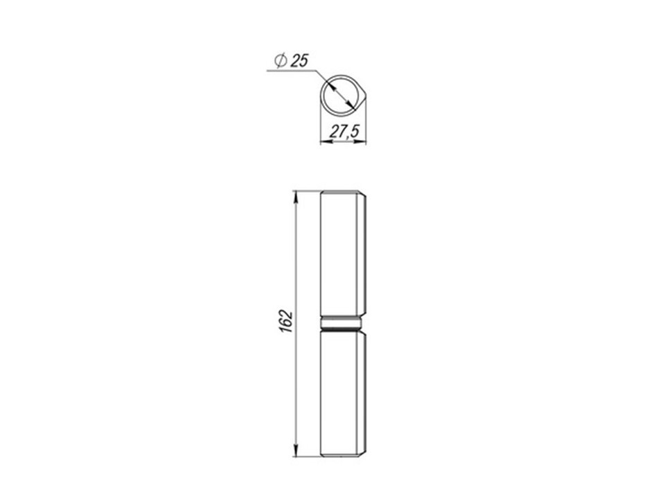 Петля приварная Trudo D25x160S  - 1