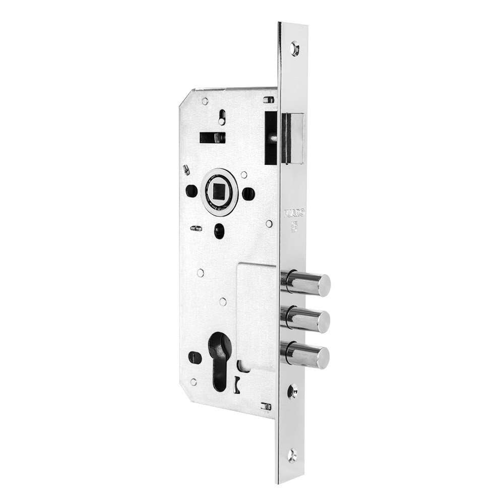 Корпус врезного замка Fuaro DD900-C-45.85.3MR (900 3MR W-B) CP хром  - 1