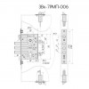 Корпус врезного замка Крит ЗВ-7РМП-006 (00049) - 2
