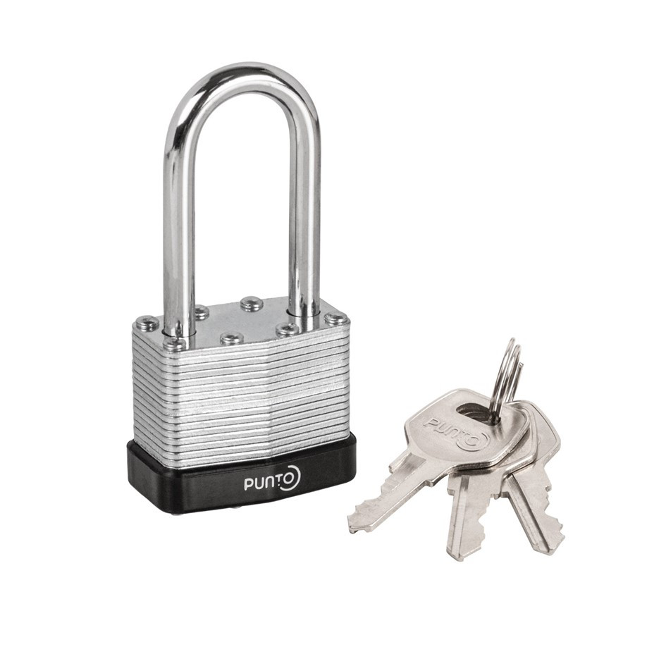 Замок навесной Punto PK-6540L 3 key англ.ключ - 1