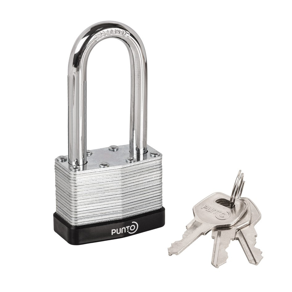 Замок навесной Punto PK-6550L 3 key англ.ключ - 1