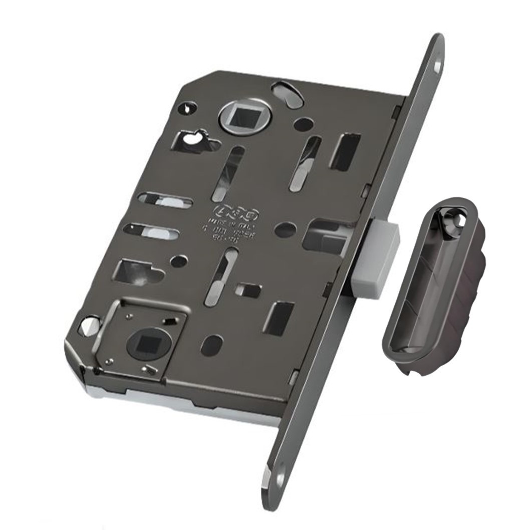 Защелка врезная AGB Polaris 2XT B06102.50.F9 + ответная часть B02402.05.F9 графит (титан) - 1 Защелка врезная AGB Polaris 2XT B06102.50.F9 + ответная часть B02402.05.F9 графит (титан) - 1